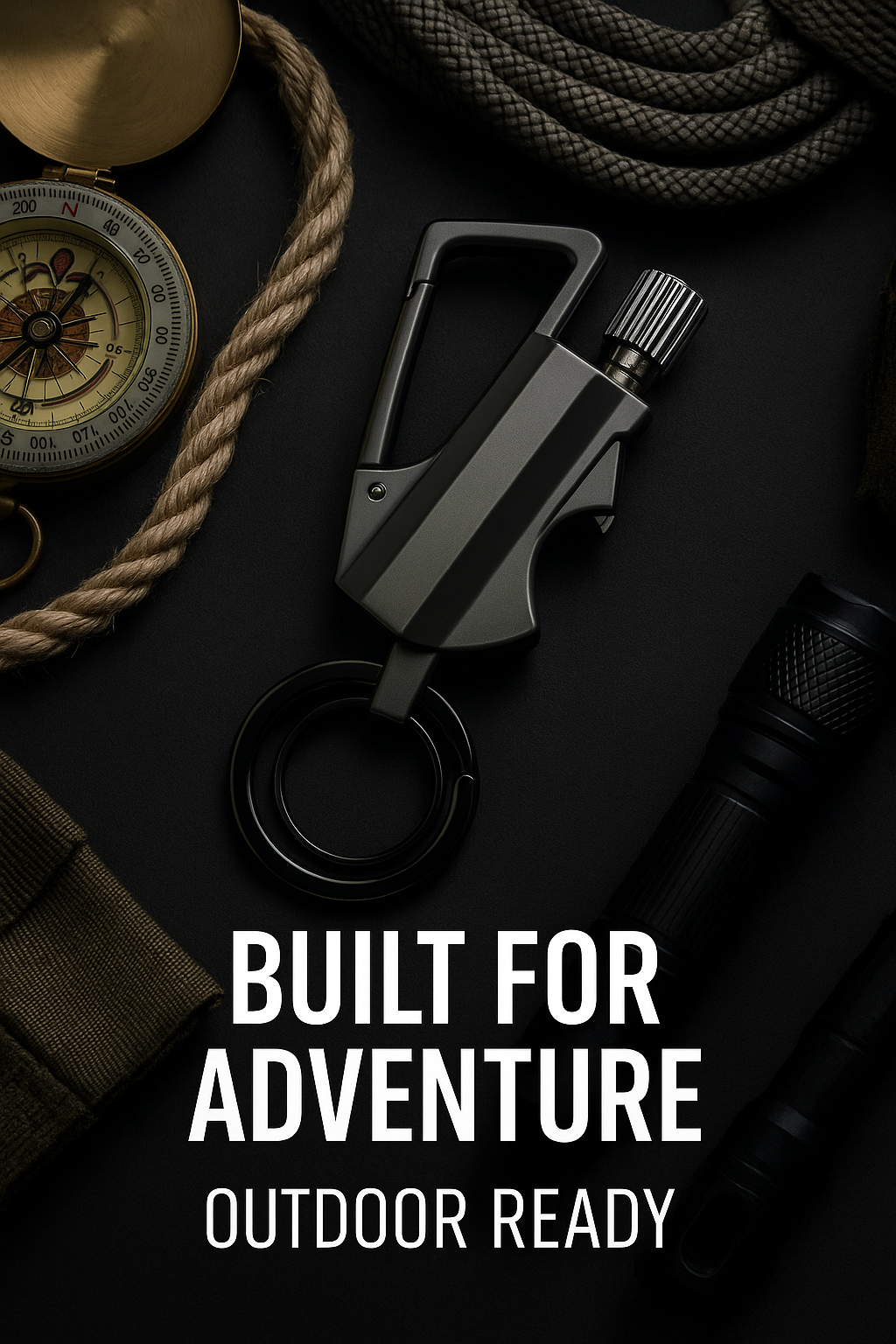 Multifunctional Keychain Kerosene Lighter Beer Bottle Opener Outdoor Portable Igniter Smoking Accessories Gadgets for Men